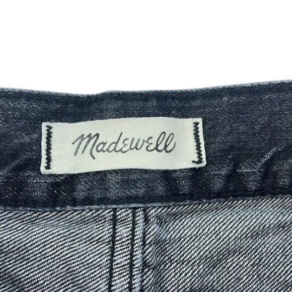 Madewell Shorts The Perfect Jean Short Black Raw Hem Women's Size 29 - Picture 5 of 7